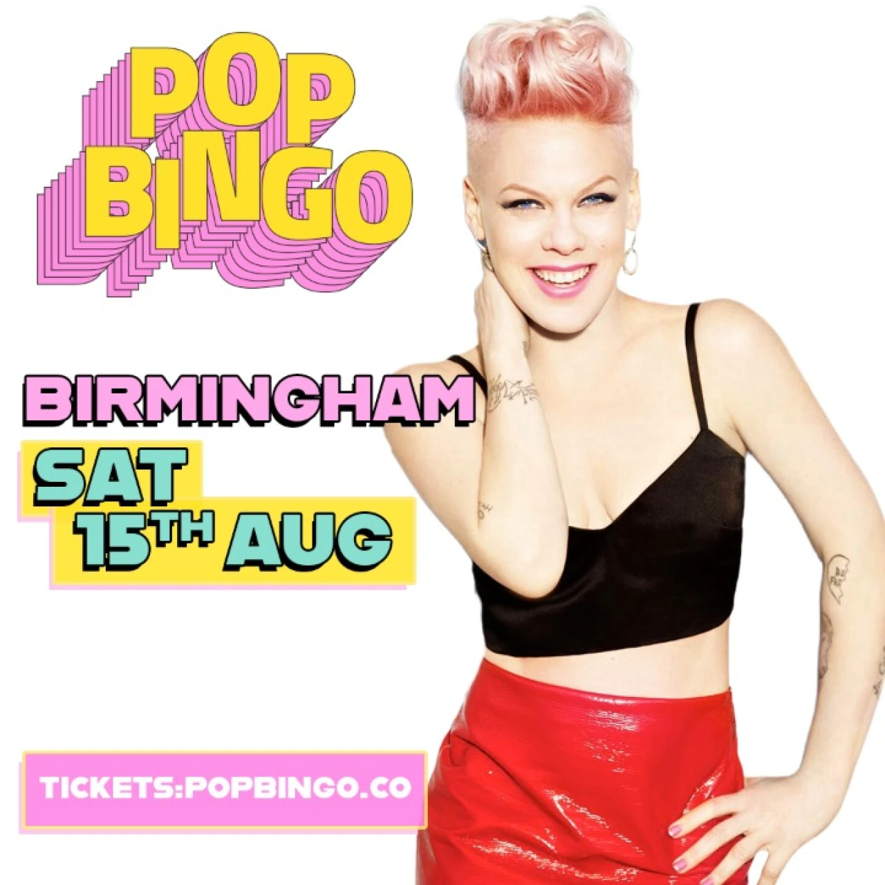 Pop Bingo  Saturday 15th August  Birmingham
