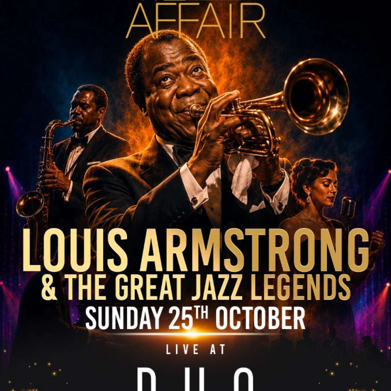 Jazz Affair  Live Jazz Swing & Timeless Classics Sunday 25th October