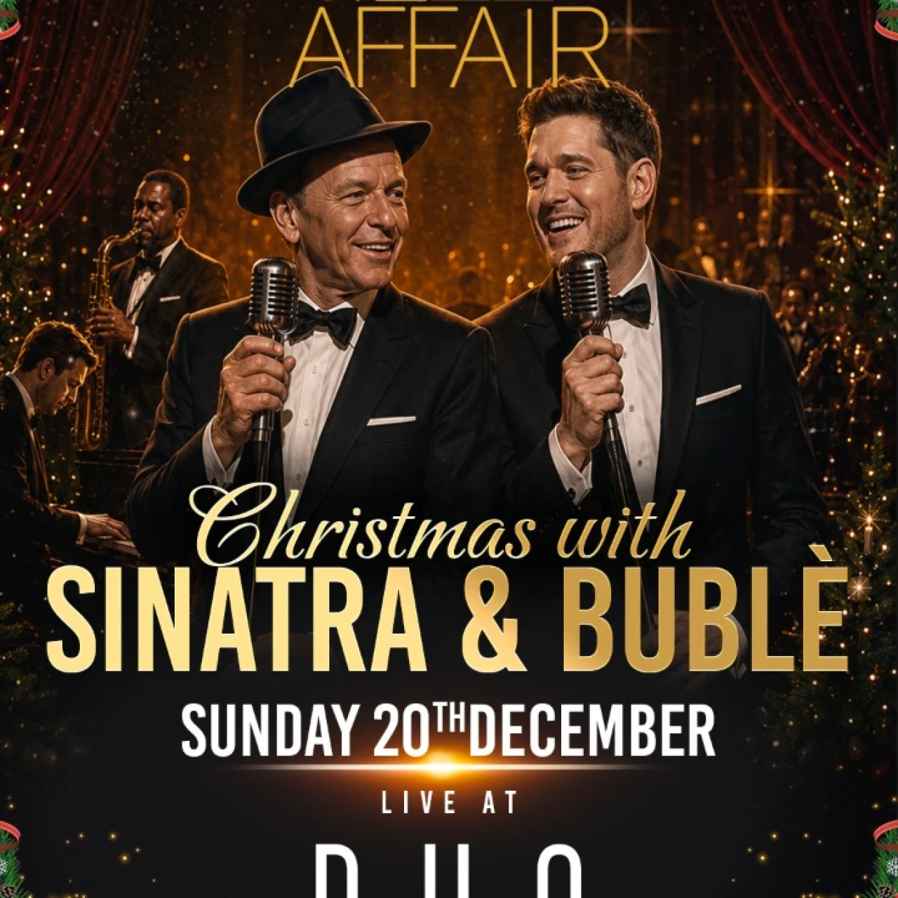 Jazz Affair  Christmas Special Live Jazz Swing & Timeless Classics Sunday 20th December