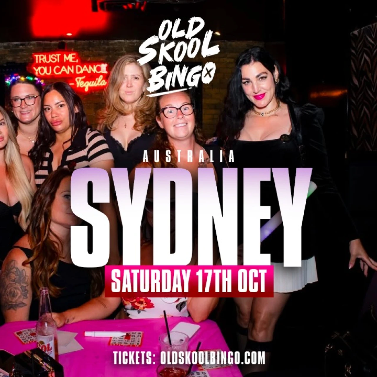 Old Skool Bingo Sat 17th Octoner Sydney australia