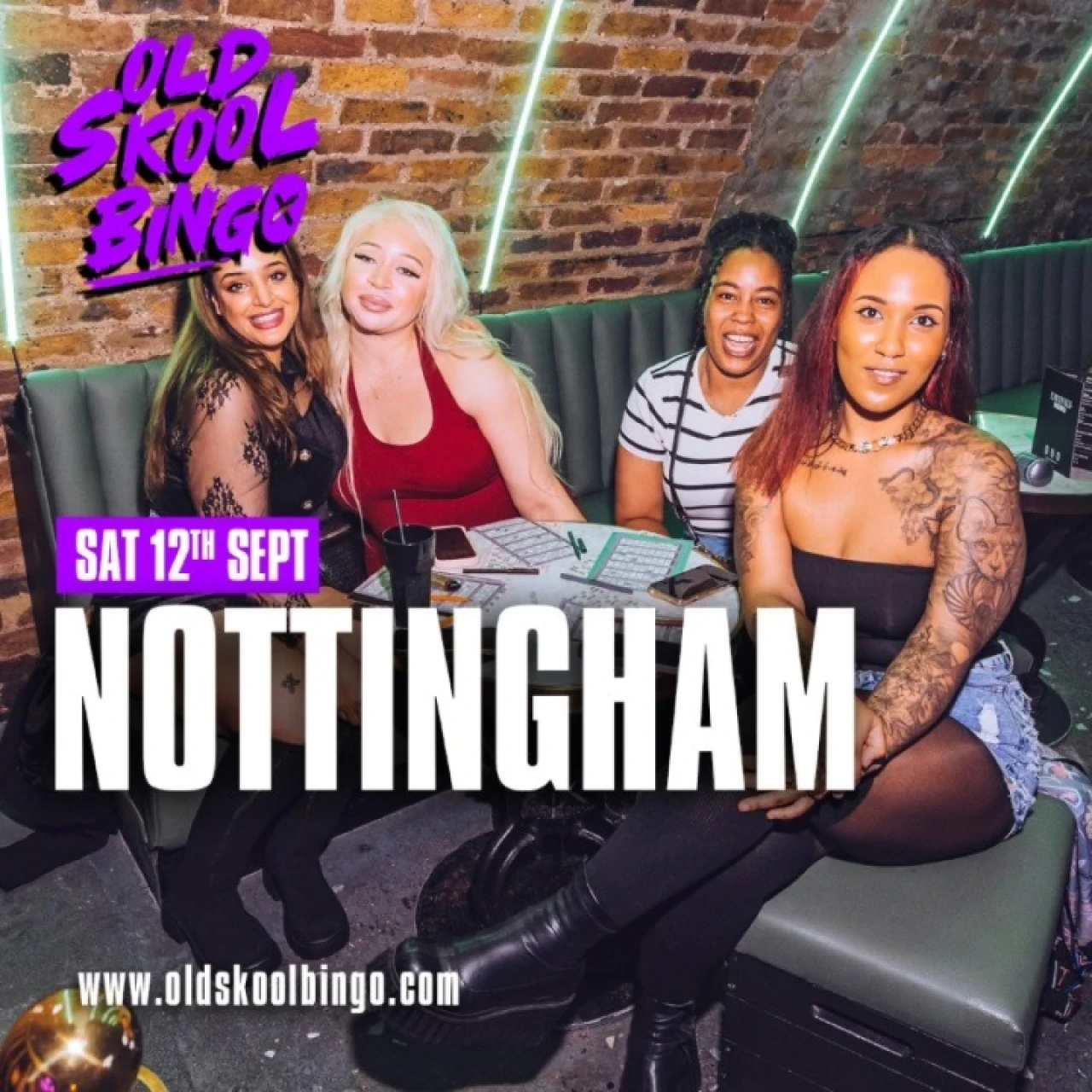 Old Skool Bingo Sat 12th September Nottingham