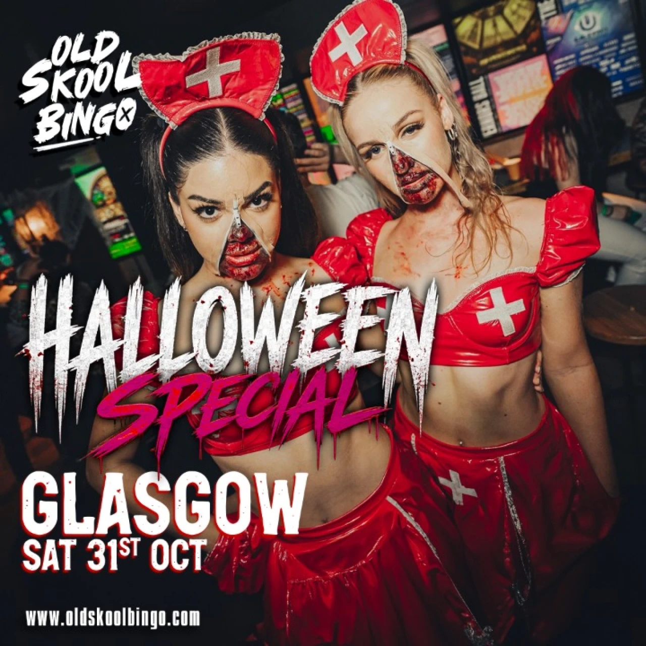 Old Skool Bingo Sat 31st October Halloween Special Glasgow