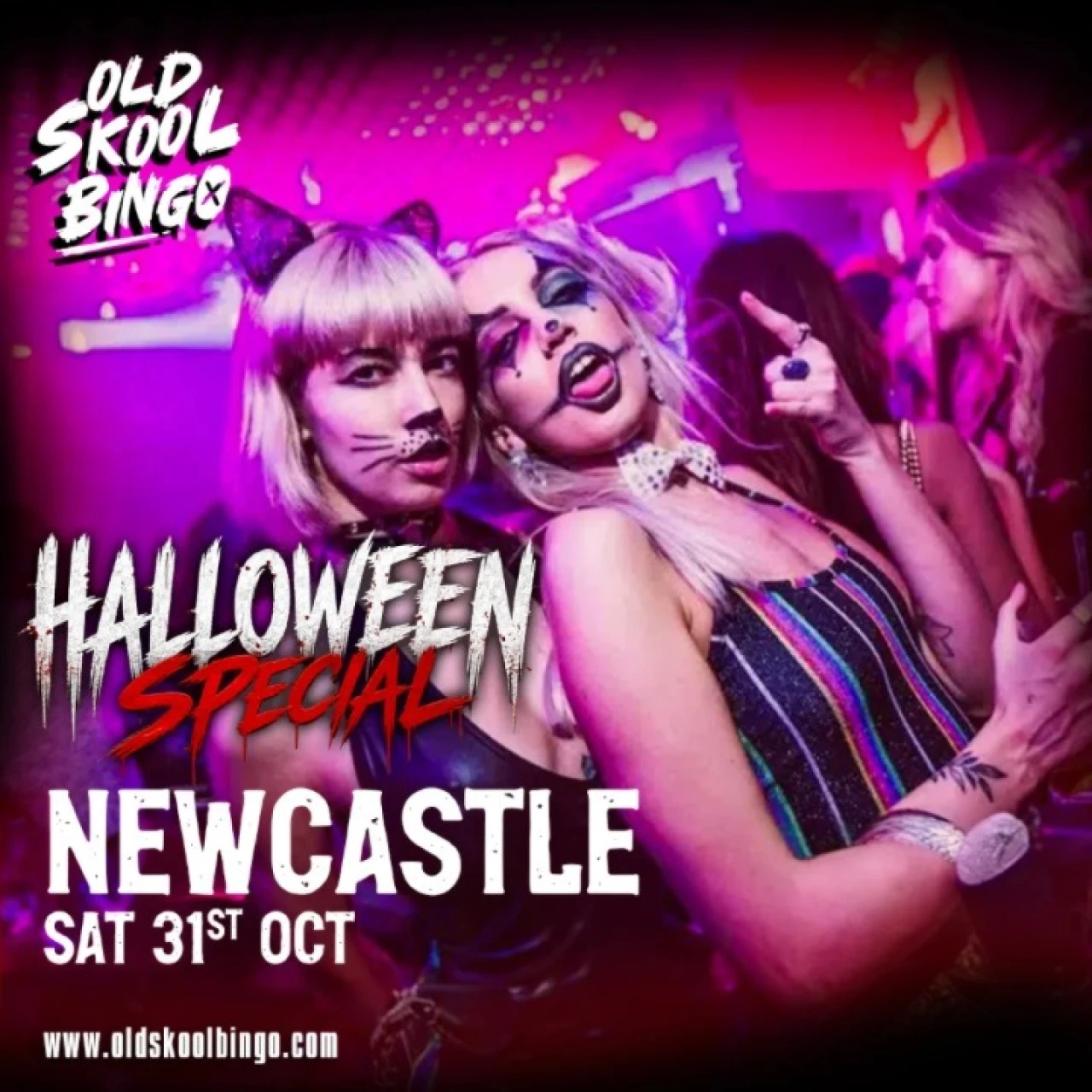 Old Skool Bingo Sat 31st October Halloween Special Newcastle