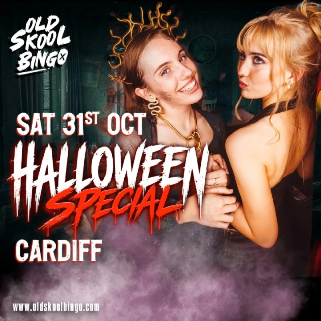 Old Skool Bingo Sat 31st October Cardiff Halloween