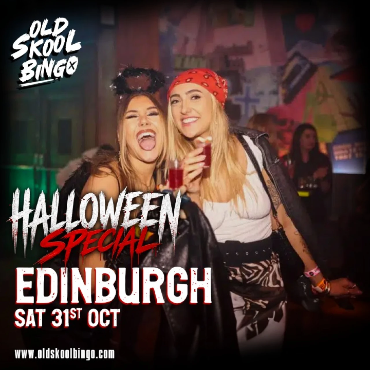 Old Skool Bingo Sat  31st Oct Halloween  Edinburgh