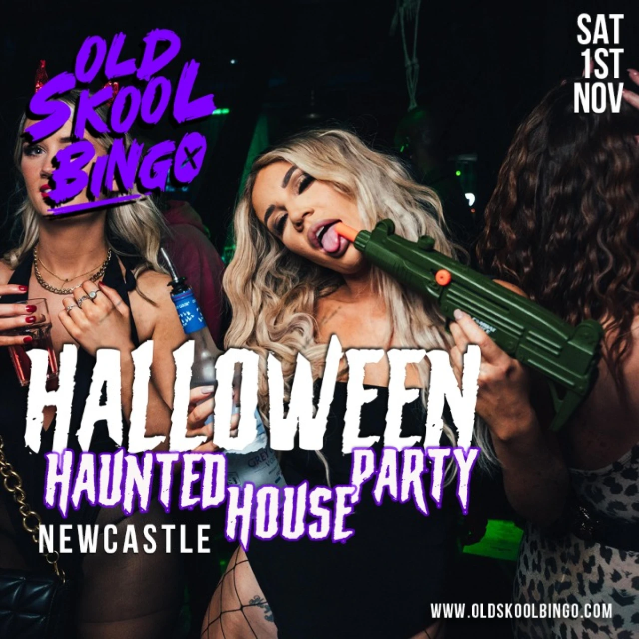 Old Skool Bingo Sat 1st November Newcastle Halloween